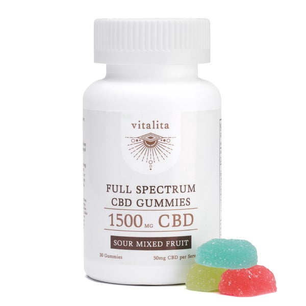 Vitalita Full Spectrum CBD Sour Gummies